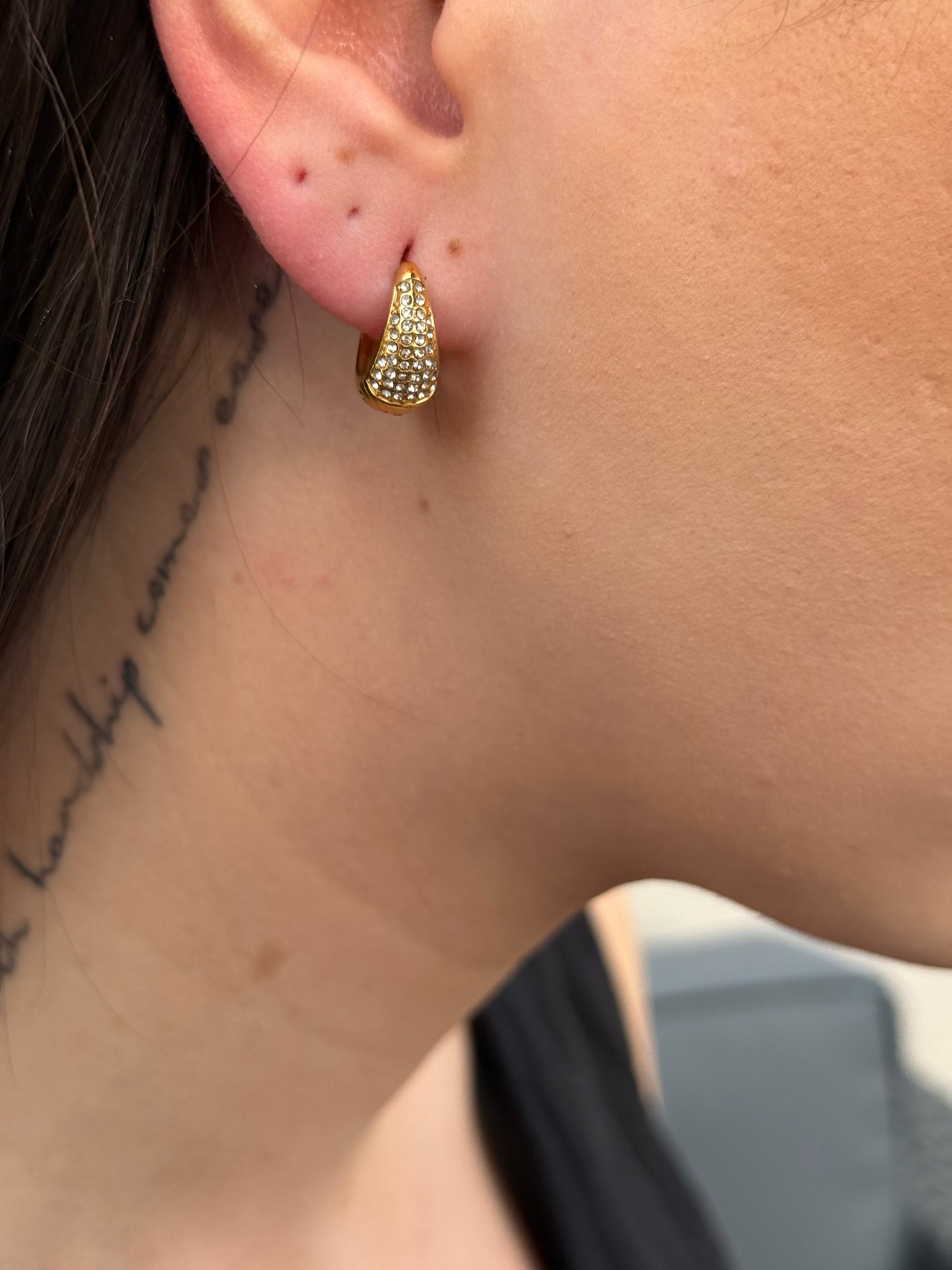 Frosted drip oorbellen