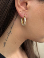 Cosmic crown oorbellen medium