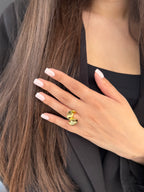 Sunkissed swirl ring