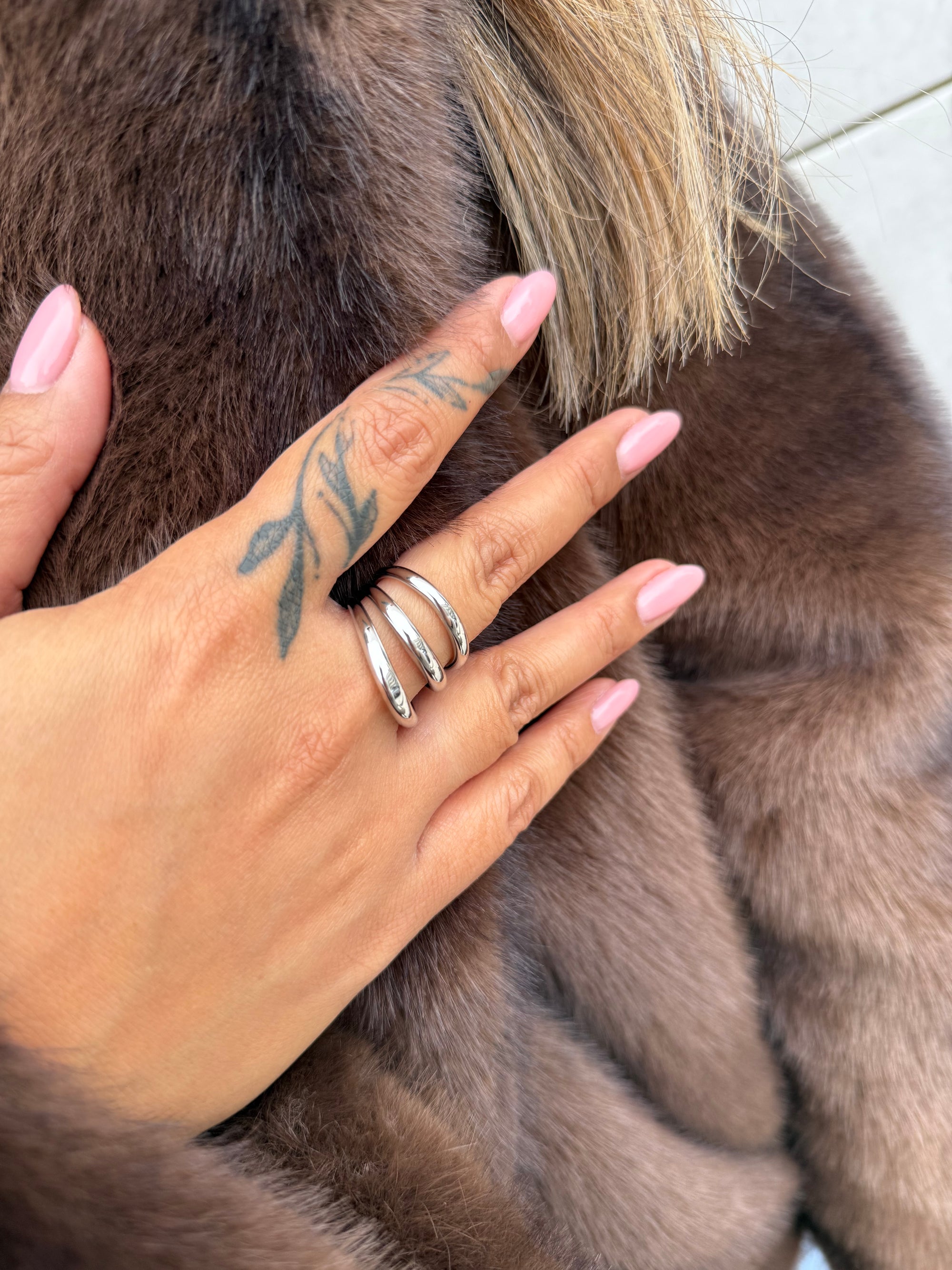 Three’s a vibe ring