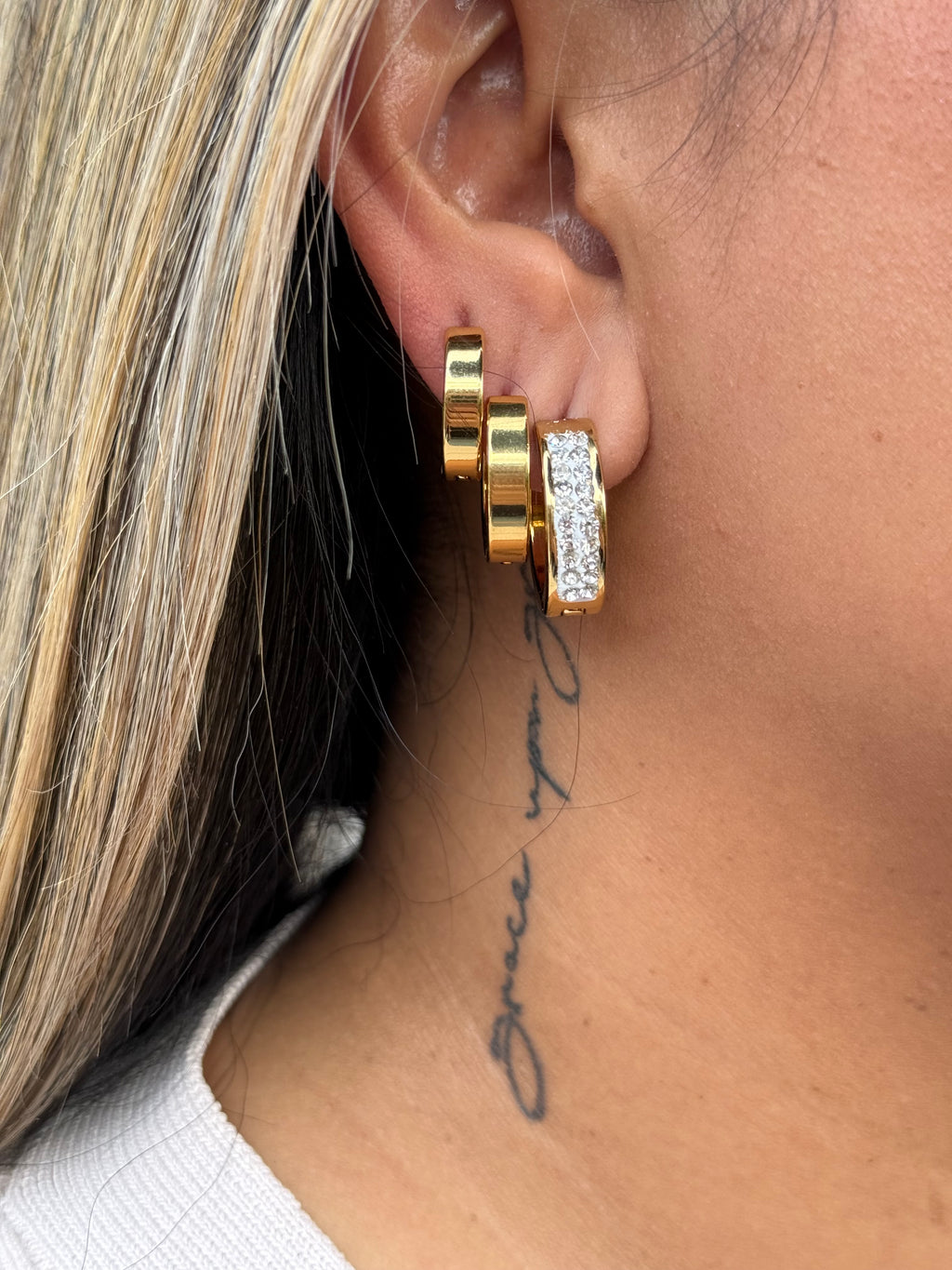 Glow gradient oorbellen