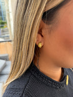 Crescent curve oorbellen