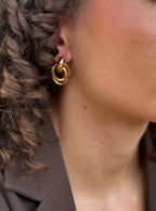 Organic twist oorbellen