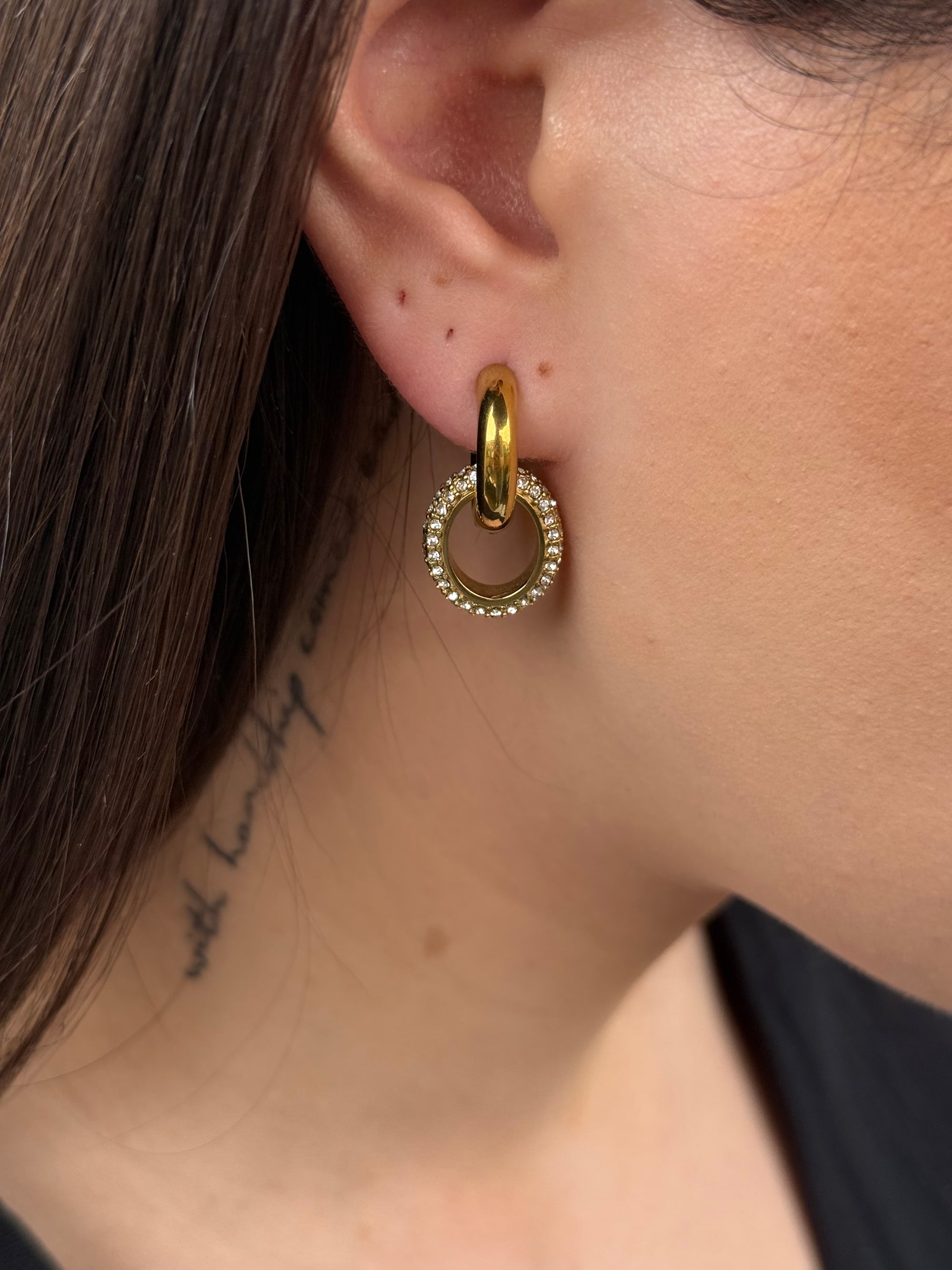 Golden harmony oorbellen