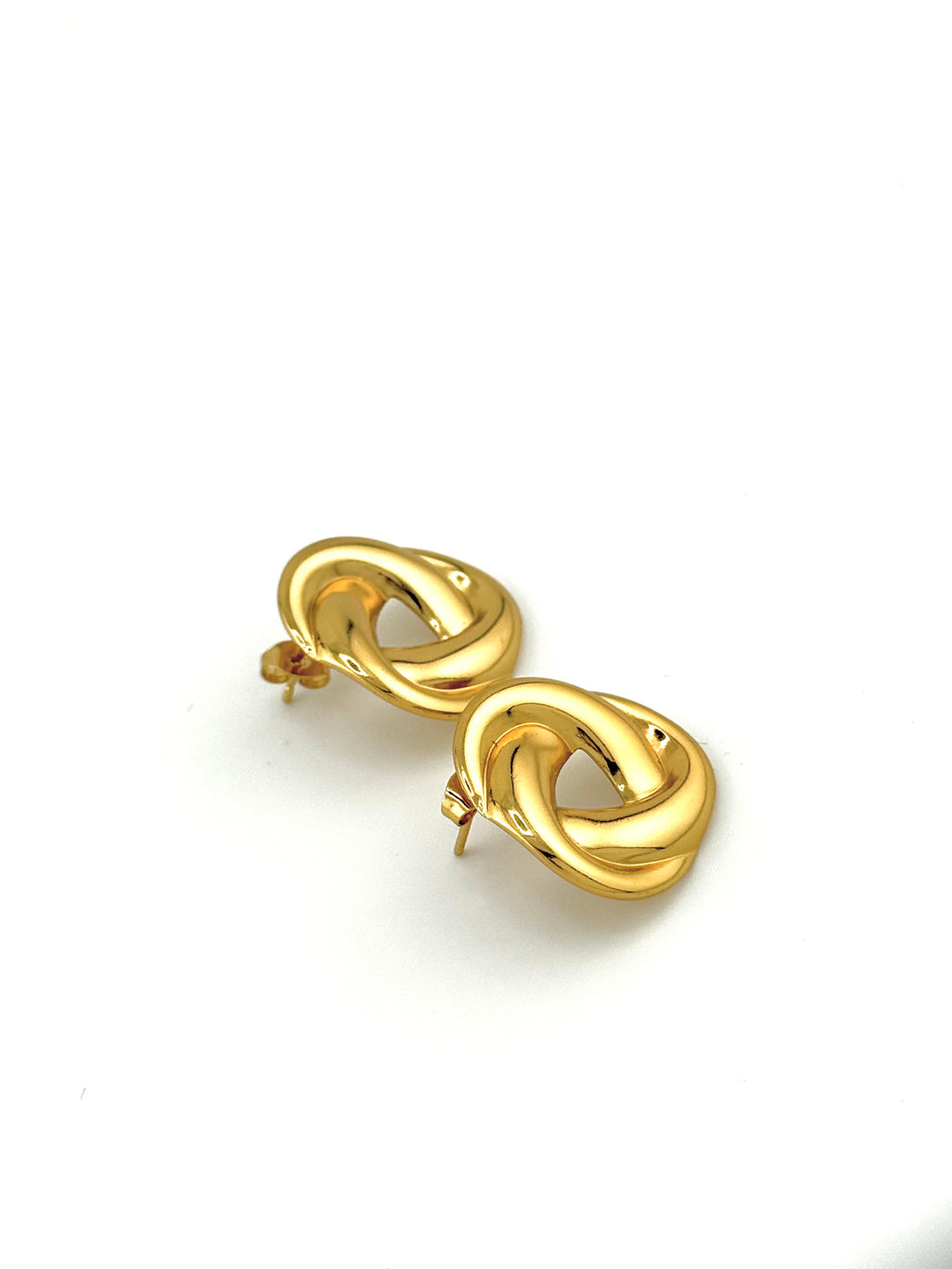 Chunky knot oorbellen