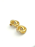 Chunky knot oorbellen